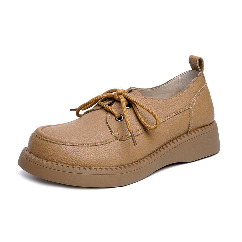 Damen Bequeme Schnürschuhe aus hochwertigem Leder mit ergonomischem Fußbett R&B