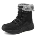 Damen isolierte Winterstiefel mit kuscheligem Futter und rutschfester Sohle