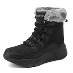 Damen isolierte Winterstiefel mit kuscheligem Futter und rutschfester Sohle
