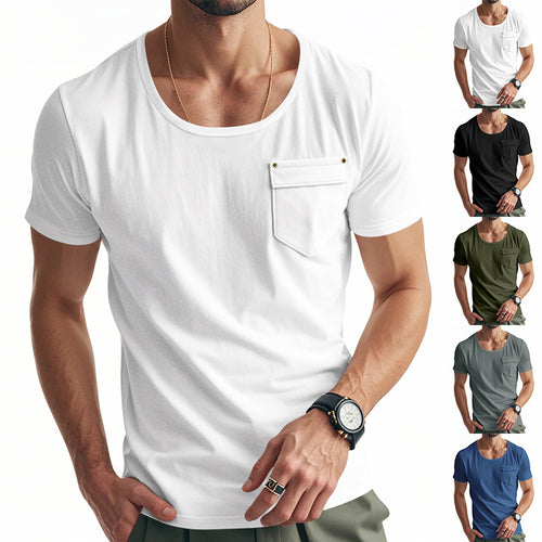 Herren Atmungsaktives T-Shirt mit praktischem Brusttasche R&B