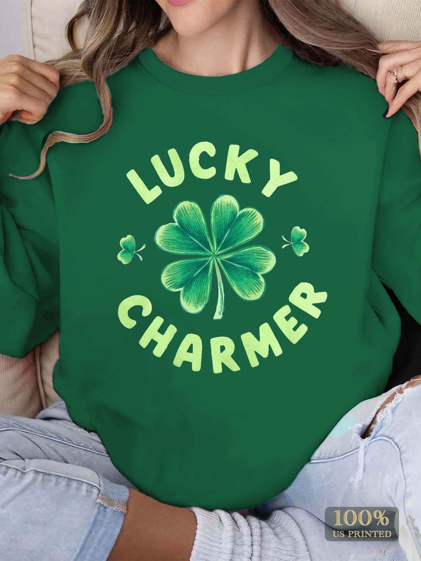Damen Sweatshirt mit motivierendem Print und lässigem Schnitt
