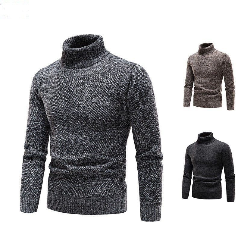 Herren Rollkragenpullover aus hochwertiger Wolle R&B