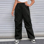 Damen Cargohose mit seitlichen Taschen und elastischem Bund R&B