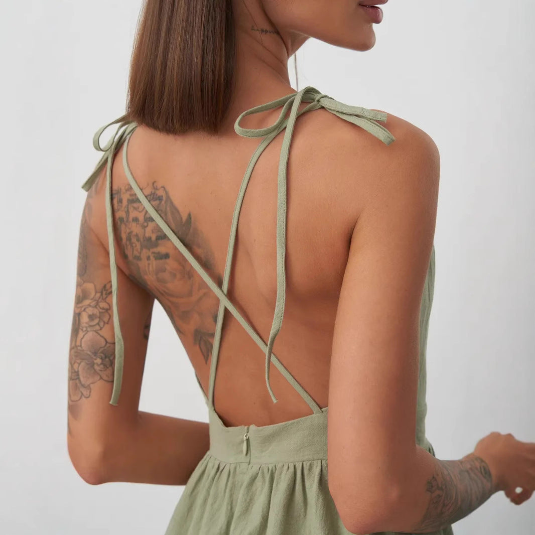 Damen sommerliches Wickelkleid R&B