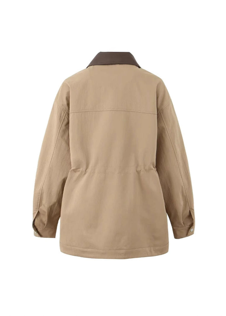 R&B | Utility-Jacke mit Kontrastkragen