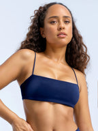 Damen Sportliches Langarm Crop-Top mit angeschnittenem Design R&B