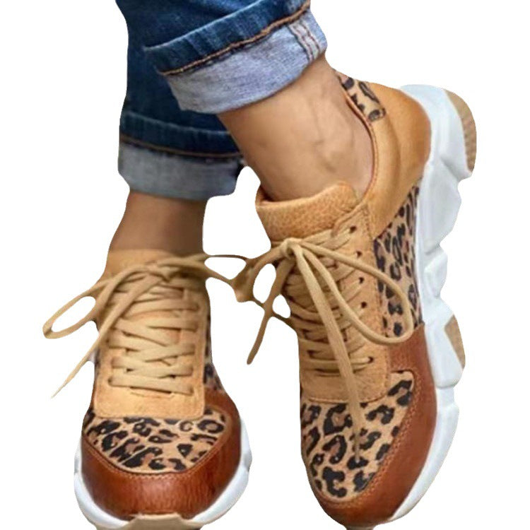 Damen Sportliche Sneakers mit tierisch inspiriertem Design und rutschfester Sohle R&B