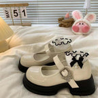 Damen Elegante Ballerinas mit modischer Schnalle
