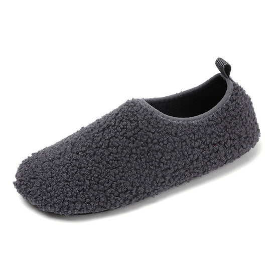 Damen Hausschuhe aus flauschigem Stoff mit rutschfester Sohle R&B