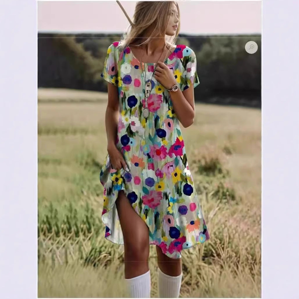 Damen Freizeitkleid mit floralem Design