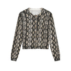 Damen Strickjacke mit Schlangenmuster R&B