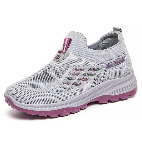 Damen Sportliche Strick-Sneaker mit rutschfester Sohle R&B
