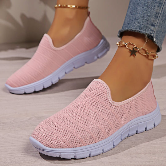Damen Leichte Slip-On Sneakers mit atmungsaktivem Obermaterial R&B
