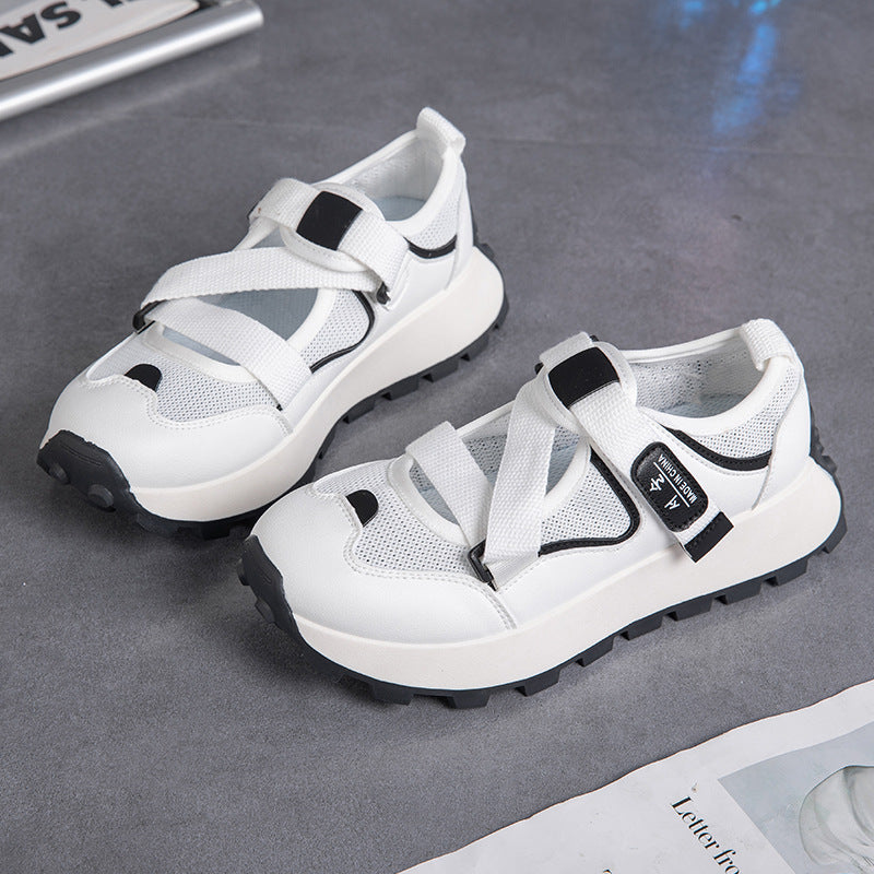 Damen Sportliche Freizeitschuhe mit verstellbarem Riemen und rutschfester Sohle R&B
