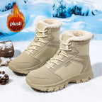 Damen gefütterte Winterstiefel mit rutschfester Profilsohle und komfortablem Innenfutter