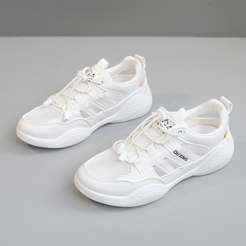 Damen Atmungsaktive Sport Sneakers mit elastischen Schnürsenkeln R&B