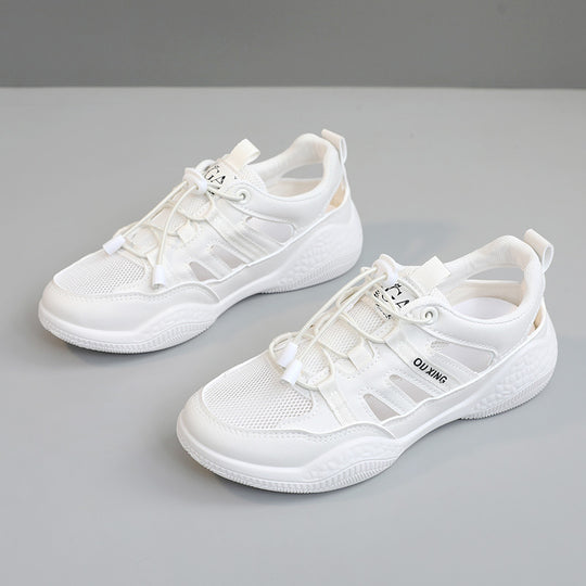 Damen Atmungsaktive Sport Sneakers mit elastischen Schnürsenkeln R&B