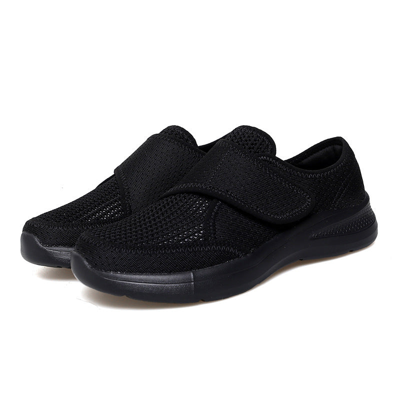 Damen Bequeme Slip-On Freizeitschuhe mit verstellbarem Klettverschluss R&B