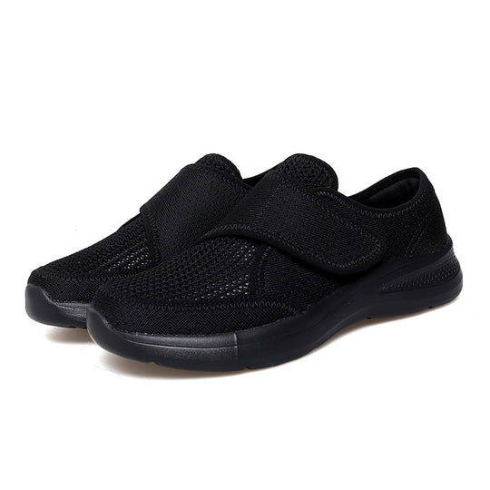 Damen Bequeme Slip-On Freizeitschuhe mit verstellbarem Klettverschluss R&B