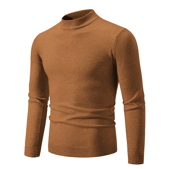 Herren modischer Rollkragenpullover aus feiner Strickqualität R&B