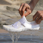 Damen Schwimmschuhe mit verstellbarem Klettverschluss und rutschfester Sohle