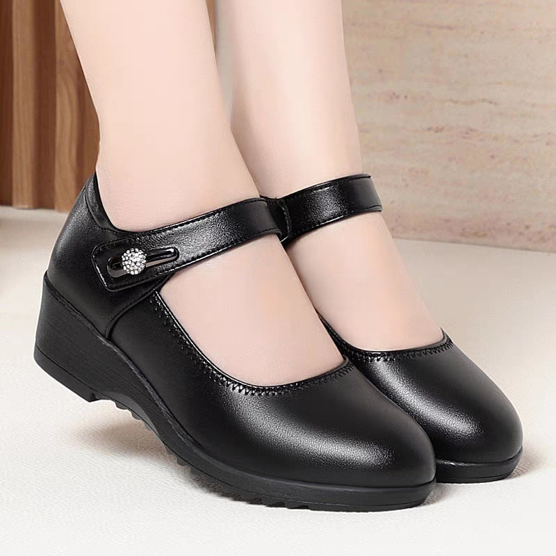 Damen Komfortable und elegante Mary Jane Schuhe mit modischem Riemen R&B