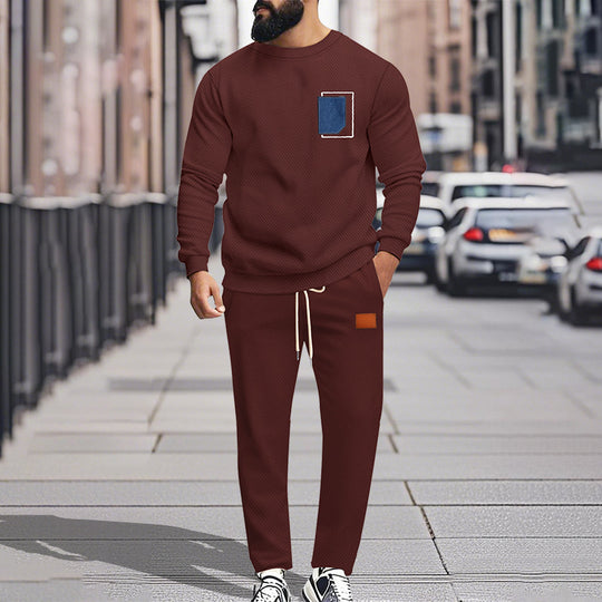 Herren Bequemer Freizeitanzug mit modischem Design und praktischen Taschen R&B