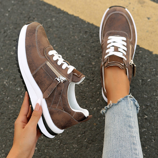 Damen Sneakers mit reflektierenden Akzenten und gepolsterter Innensohle R&B
