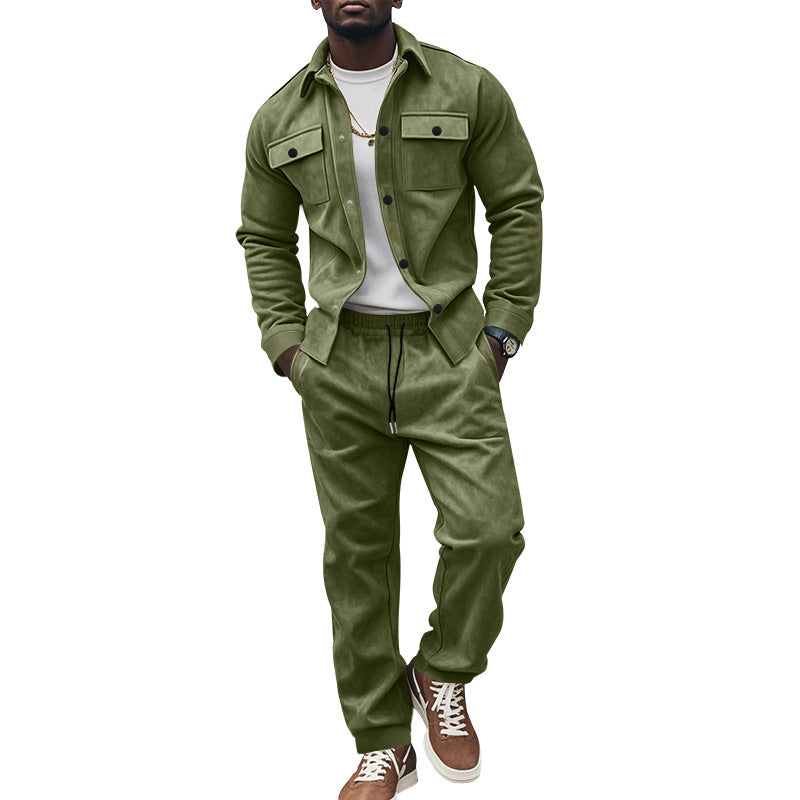 Herren Freizeit-Longejacke mit praktischen Knopftaschen und elastischen Details R&B