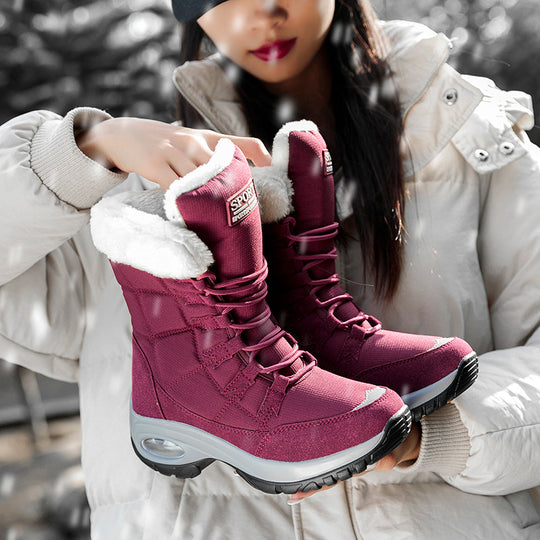 Damen Winterstiefel mit isolierendem Futter und griffiger Sohle R&B