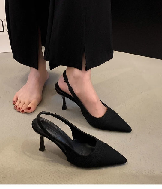 Damen Slingback Pumps mit elegantem Tweed-Design R&B