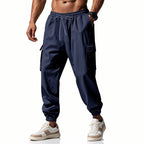 Herren Cargo-Hose mit elastischem Bund und praktischen Seitentaschen R&B