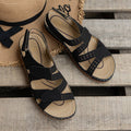 Damen Komfort-Sandalen mit ergonomischem Fußbett und eleganten Schnallen R&B
