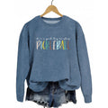 Damen lässiger Sweatshirt mit buntem Picklall-Druck