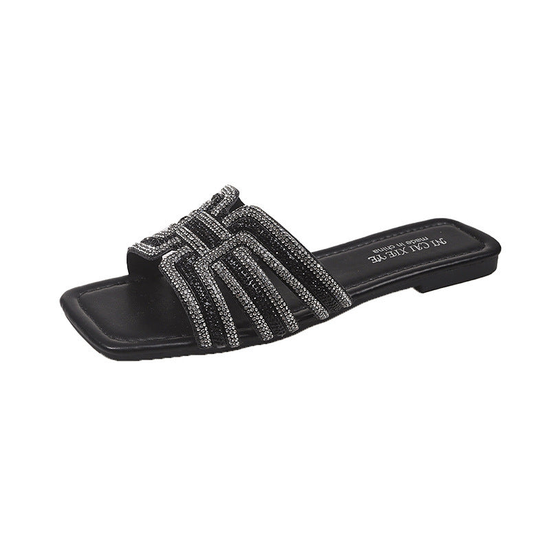 Damen Glamouröse Zehentrenner-Sandalen R&B