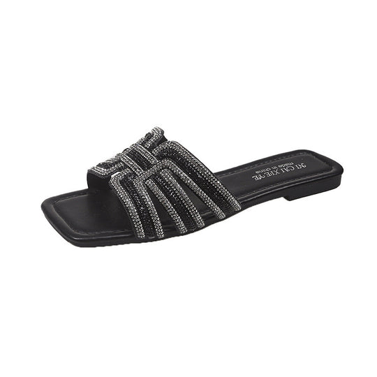 Damen Glamouröse Zehentrenner-Sandalen R&B