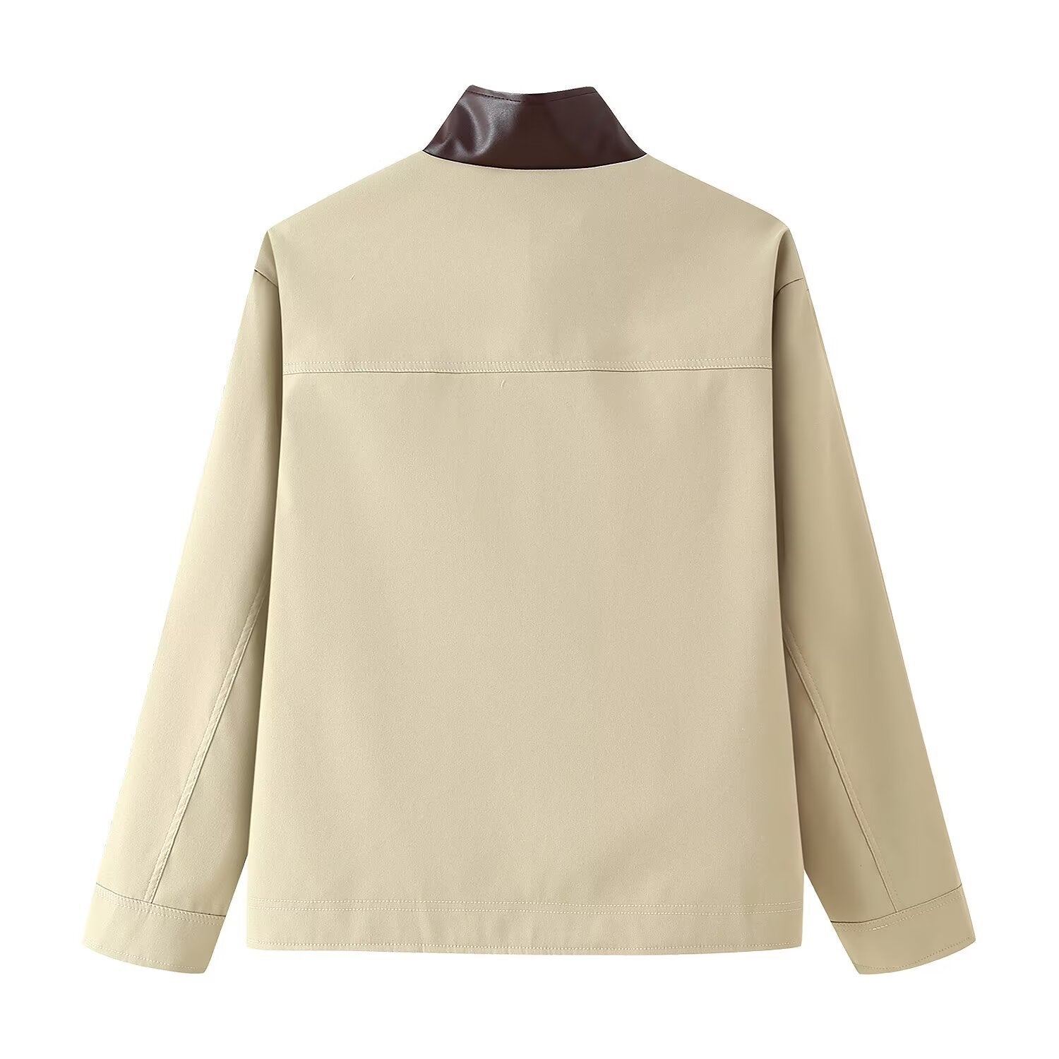Damen modische Übergangsjacke mit hochschließendem Kragen R&B