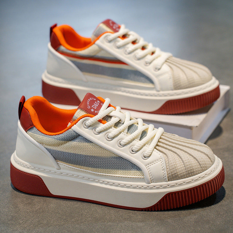 Damen Sportliche Sneakers mit stabiler Gummisohle und atmungsaktiver Mesh-Oberfläche Heidi Mode