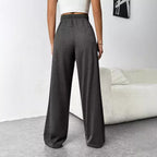 Damen Bequeme Freizeithose mit elastischem Bund und weitem Schnitt R&B