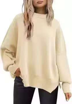 Damen lockerer Strickpullover R&B