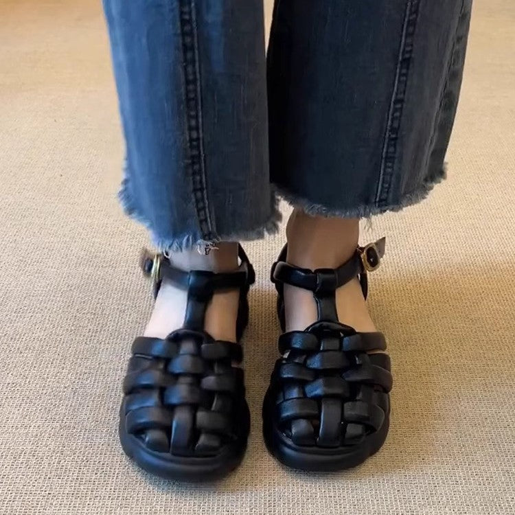 Damen Komfortable Badesandalen im stilvollen Flecht-Design