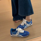 Damen modische Sneakers mit atmungsaktiver Oberflächenstruktur und dämpfender Sohle R&B
