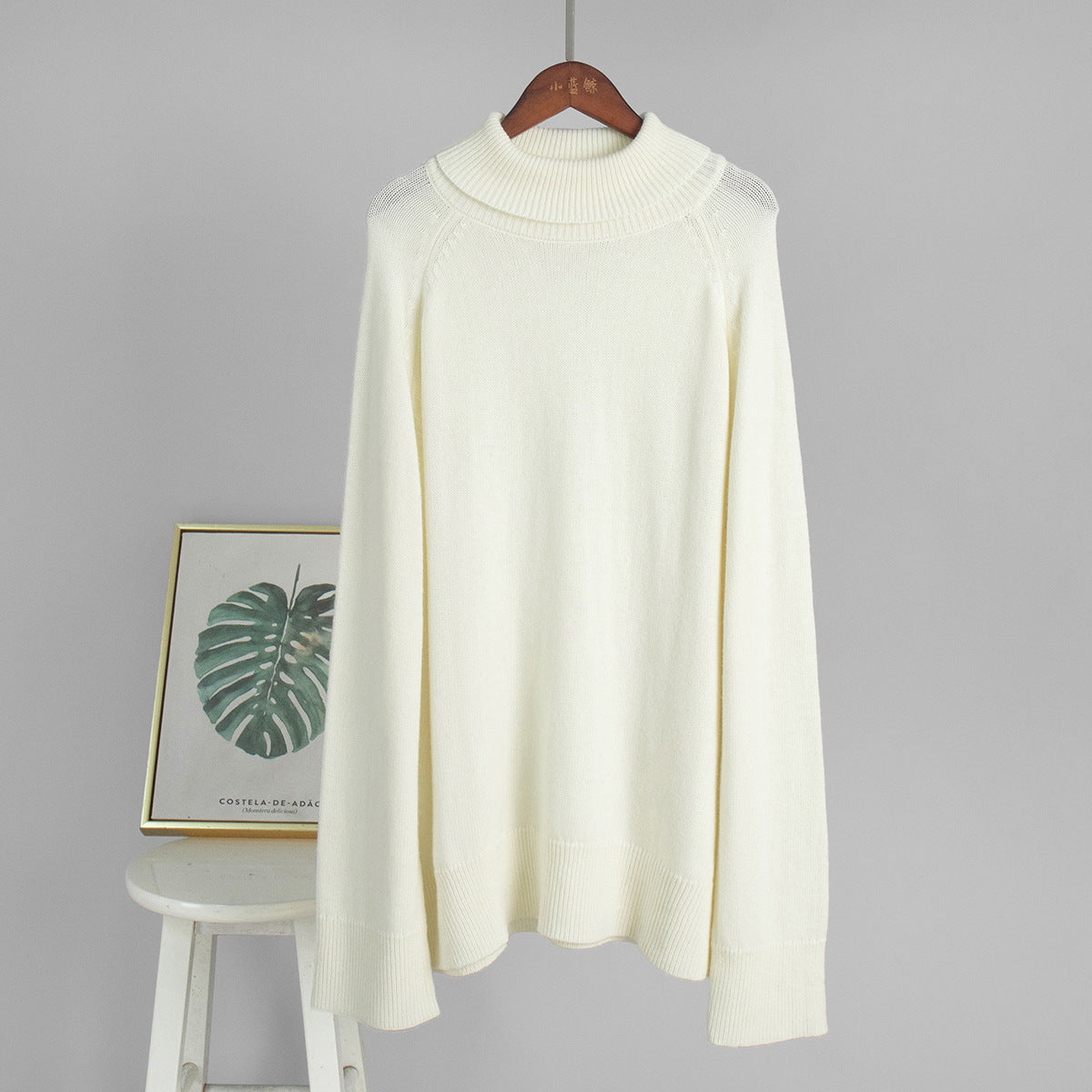Damen Oversized Rollkragenpullover R&B