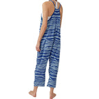 Damen Lässiger Overall mit weitem Schnitt und verspieltem Wellenmuster R&B