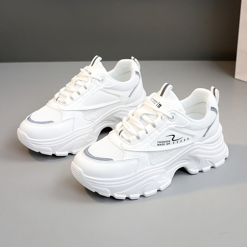Damen modische Chunky Sneakers mit trendigem Design und stoßdämpfender Sohle R&B