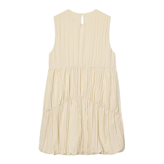 Damen luftiges Maxikleid mit plissierten Details und schmeichelndem Schnitt R&B