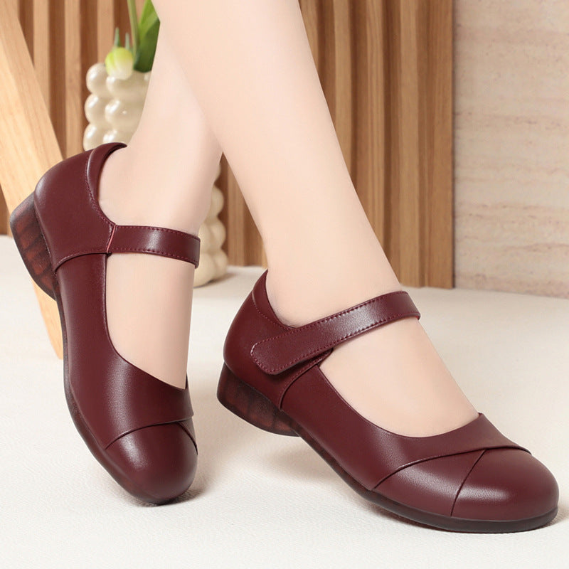Damen Mary Jane Ballerinas mit bequemem Riemen und flexiblem Fußbett R&B