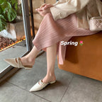 Damen Mules mit elegantem Knotendesign