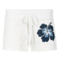 Damen Sportshorts mit floralem Design und elastischem Bund R&B