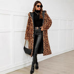 Damen Übergroße Kuscheljacke mit Leopardenmuster R&B